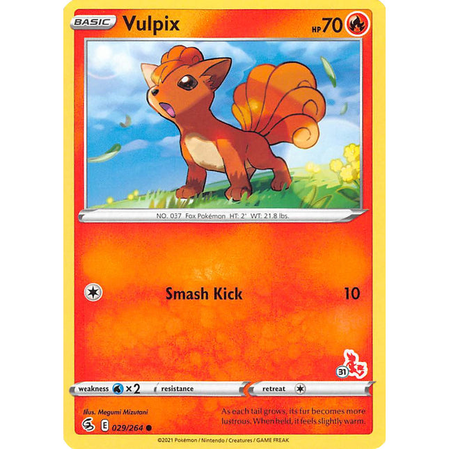 Vulpix (029/264) (Cinderace Stamp #31) [Battle Academy 2022]