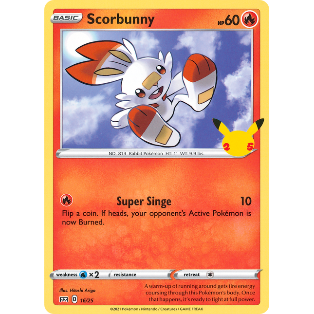 Scorbunny (16/25) [McDonald's 25th Anniversary]