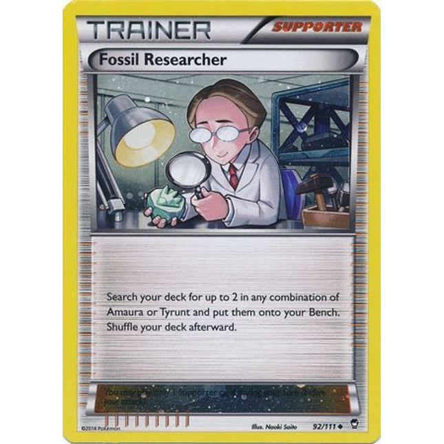 Fossil Researcher (92/111) (Cosmos Holo) [XY: Furious Fists]