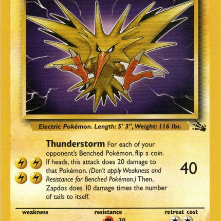 Zapdos (30/62) [Fossil Unlimited]
