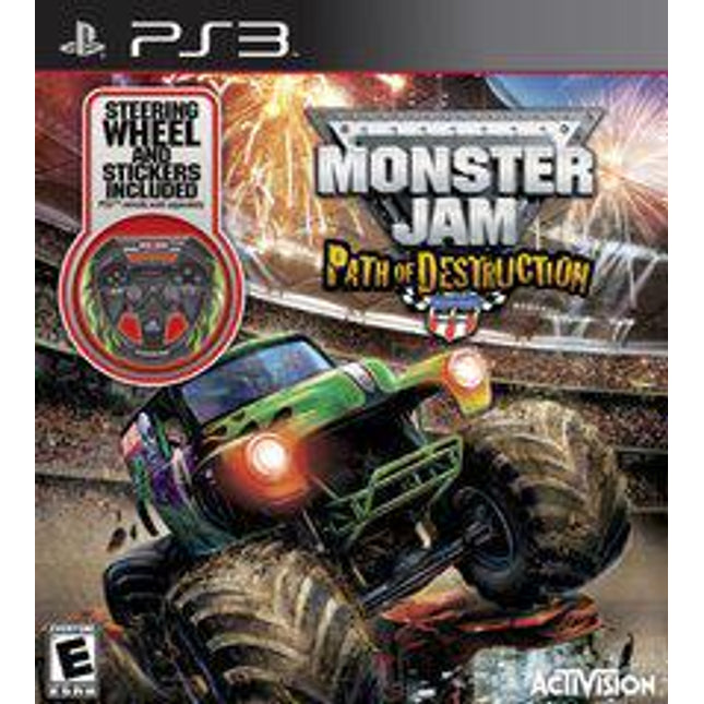 Monster Jam: Path of Destruction with Wheel - Playstation 3