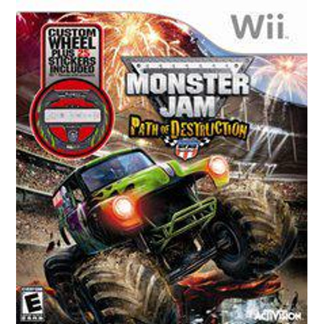 Monster Jam: Path of Destruction with Wheel - Wii