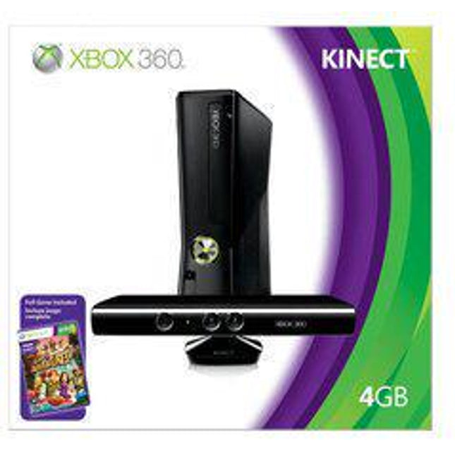 Xbox 360 Slim Console 4GB Kinect Bundle - Xbox 360