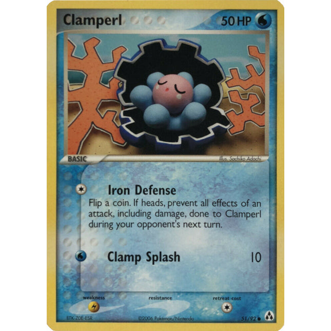 Clamperl (51/92) (Stamped) [EX: Legend Maker]