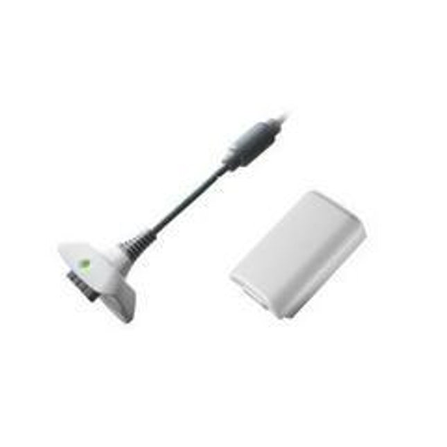 White Play and Charge Kit - Xbox 360