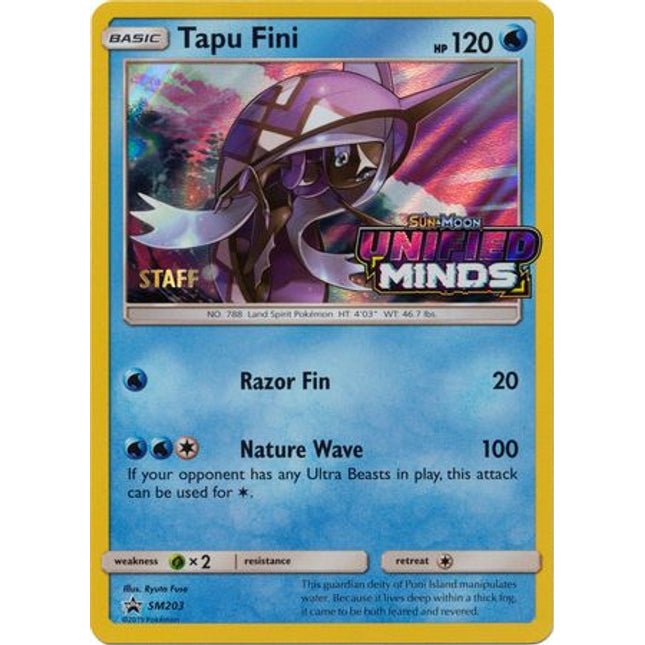 Tapu Fini (Staff Prerelease Promo) [SM Black Star Promos]