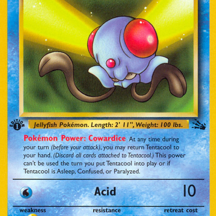 Tentacool (56/62) [Fossil 1st Edition]