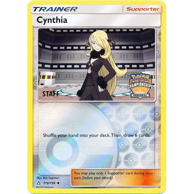Cynthia (119a/156) (Regional Championship Promo Staff) [Sun & Moon: Ultra Prism]