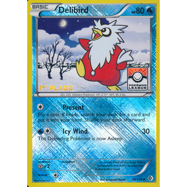Delibird (38/149) (League Promo 1st Place) [Black & White: Boundaries Crossed]