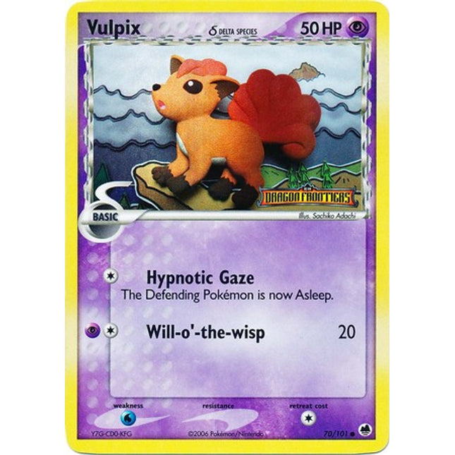 Vulpix (70/101) (Delta Species) (Stamped) [EX: Dragon Frontiers]