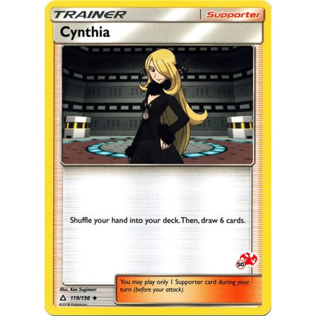 Cynthia (119/156) (Charizard Stamp #50) [Battle Academy 2020]