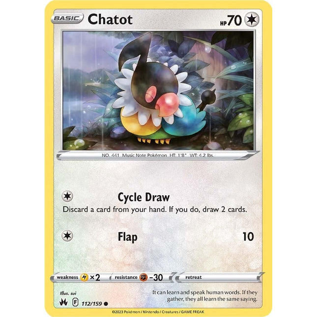 Chatot (112/159) [Sword & Shield: Crown Zenith]