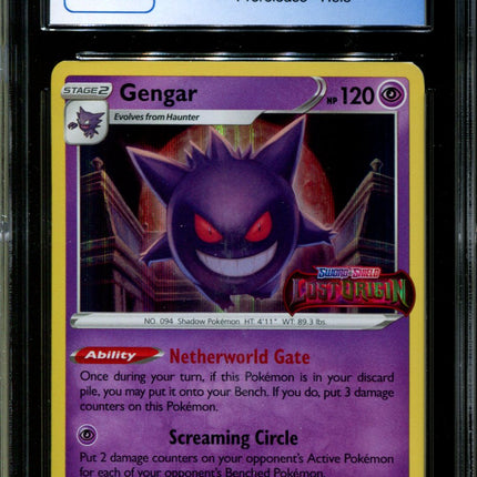 Gengar - SWSH241 - CGC 9.5 - Prerelease Holo - Black Star Promos - Pokemon - 58079