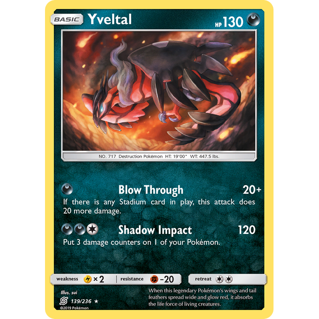 Yveltal (139/236) [Sun & Moon: Unified Minds]