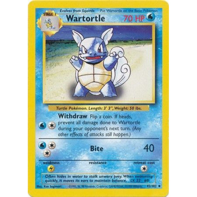 Wartortle (42/102) [Base Set]