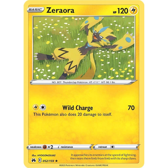 Zeraora (052/159) [Sword & Shield: Crown Zenith]
