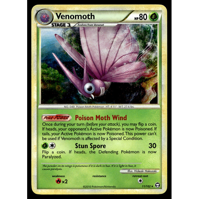 Venomoth - 11/102 - NM - Holo - Triumphant - Pokemon - A9-79