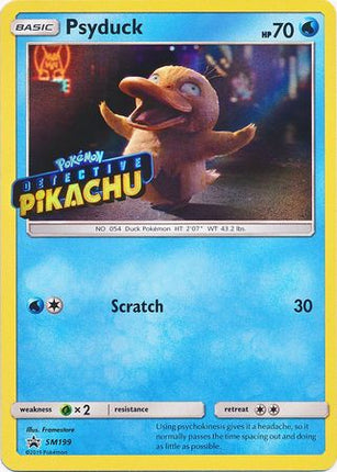 Psyduck Detective (Pikachu Stamped) [SM Black Star Promos]
