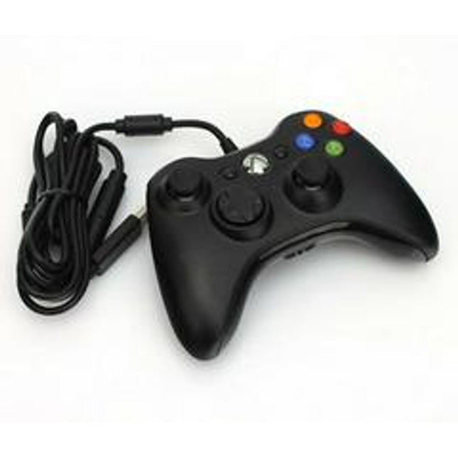 Black Xbox 360 Wired Controller - Xbox 360