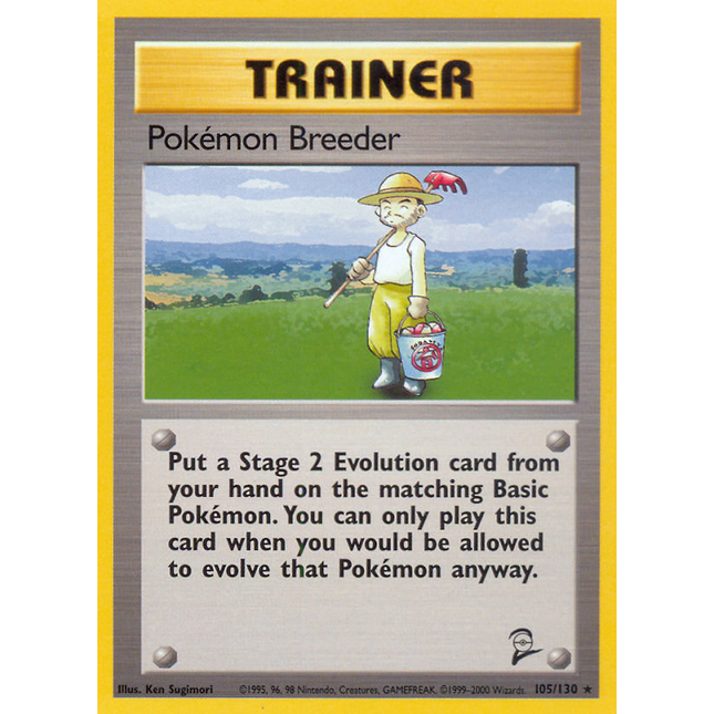 Pokemon Breeder (105/130) [Base Set 2]