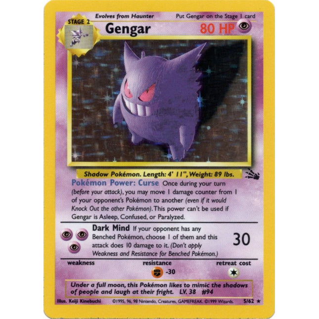 Gengar (5/62) [Fossil Unlimited]