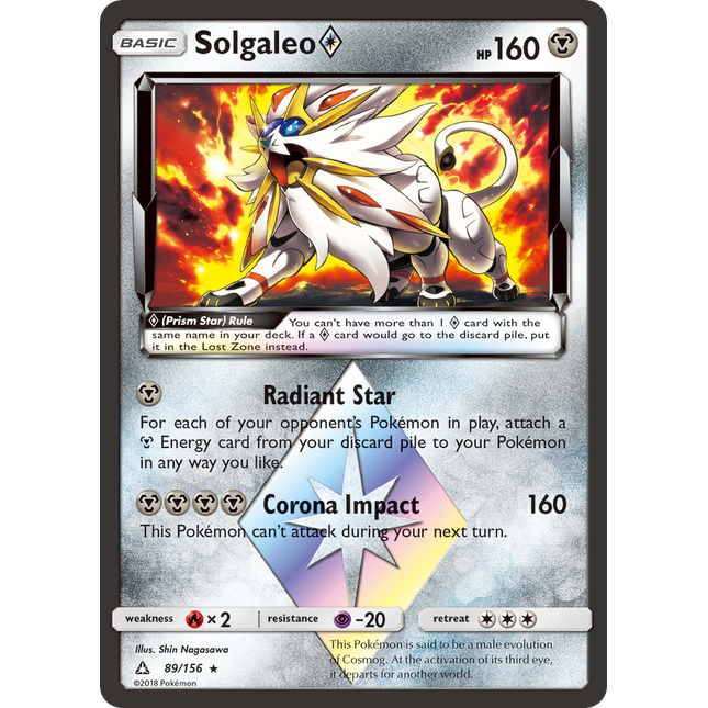 Solgaleo (89/156) (Prism Star) [Sun & Moon: Ultra Prism]