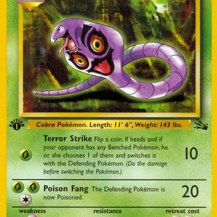 Arbok (31/62) [Fossil 1st Edition]