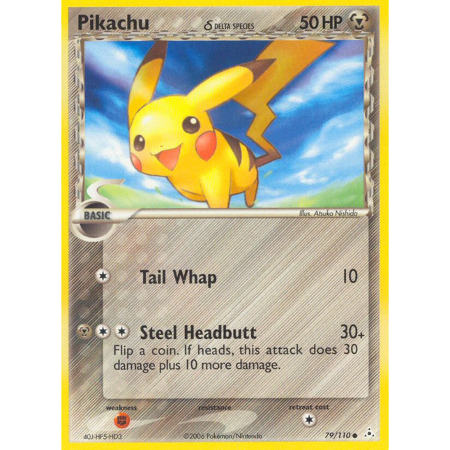 Pikachu (79/110) (Delta Species) [EX: Holon Phantoms]