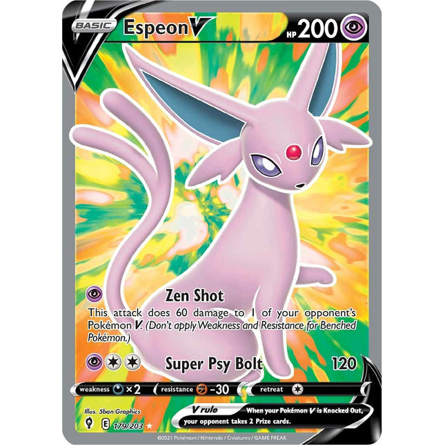 Espeon V (179/203) [Sword & Shield: Evolving Skies]
