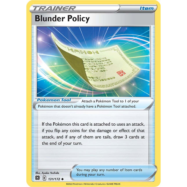 Blunder Policy (131/172) [Sword & Shield: Brilliant Stars]