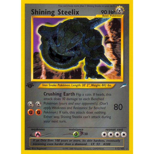 Shining Steelix (112/105) [Neo Destiny 1st Edition]