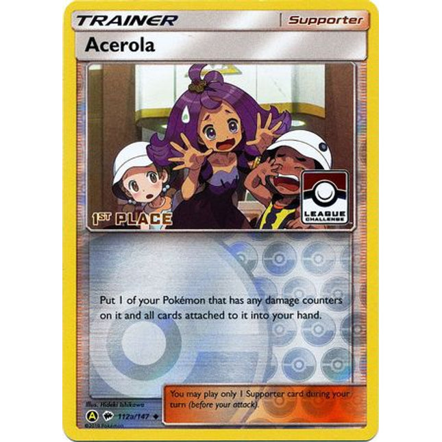 Acerola (112a/147) (League Promo 1st Place) [Sun & Moon: Burning Shadows]