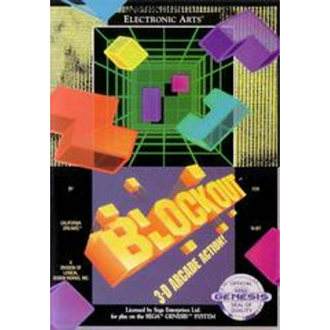 Blockout [Cardboard Box] - Sega Genesis