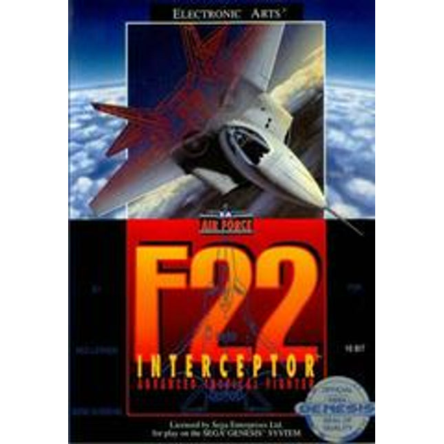 F-22 Interceptor [Cardboard Box] - Sega Genesis