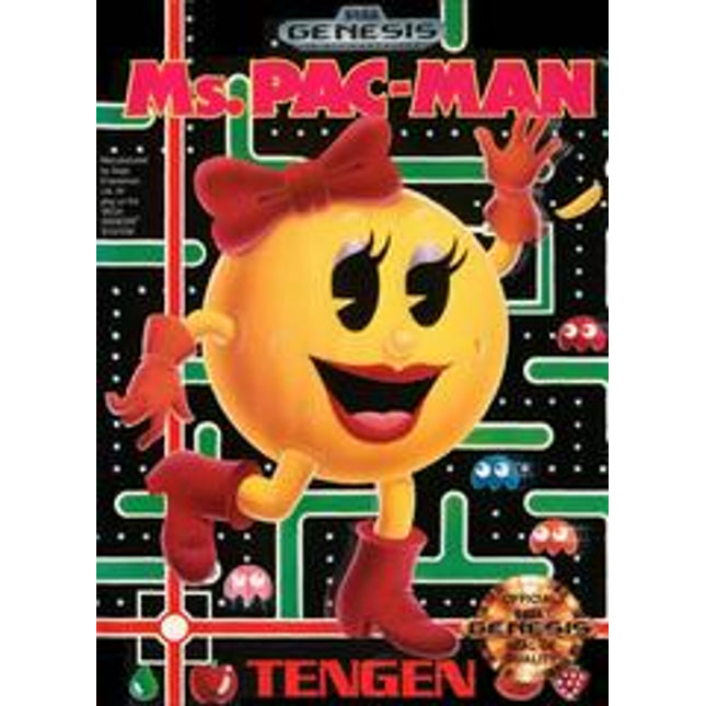 Ms. Pac-Man [Cardboard Box] - Sega Genesis