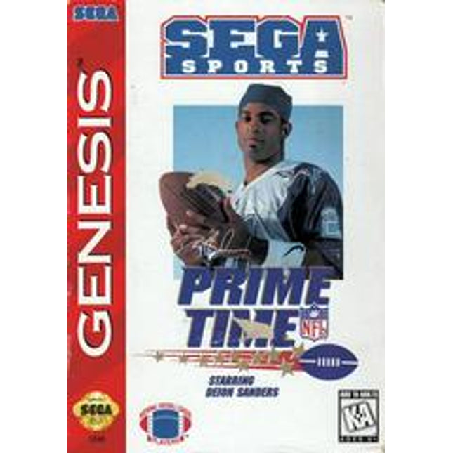 Prime Time NFL Football starring Deion Sanders [Cardboard Box] - Sega Genesis