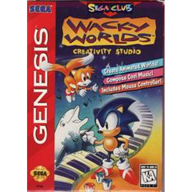 Wacky Worlds Creativity Studio [Cardboard Box] - Sega Genesis