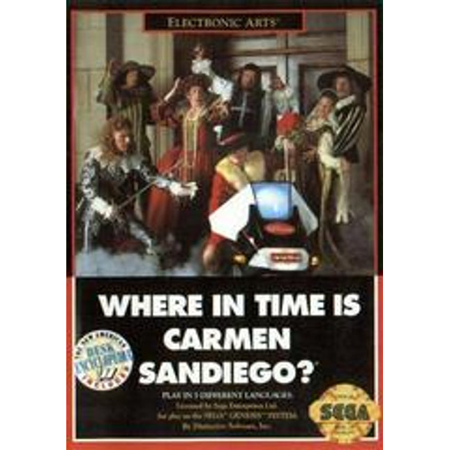 Where in Time is Carmen Sandiego [Cardboard Box] - Sega Genesis
