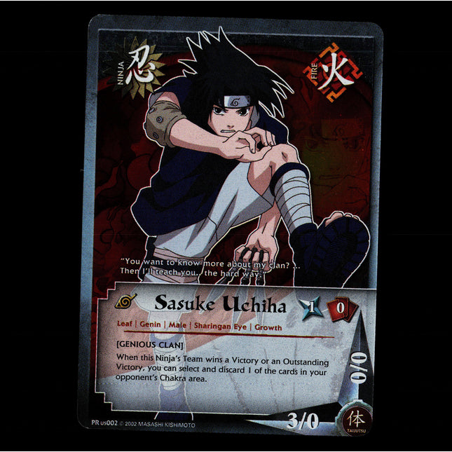 Sasuke Uchiha - PR us002 - NM - Foil - Promo - Naruto CCG - E1-44