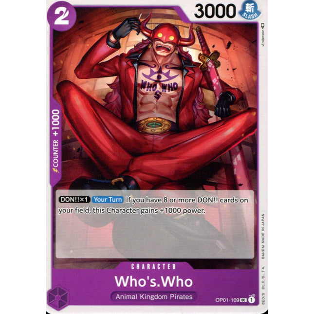 Who's Who - OP01-109 - Uncommon - English - One Piece TCG OP-01