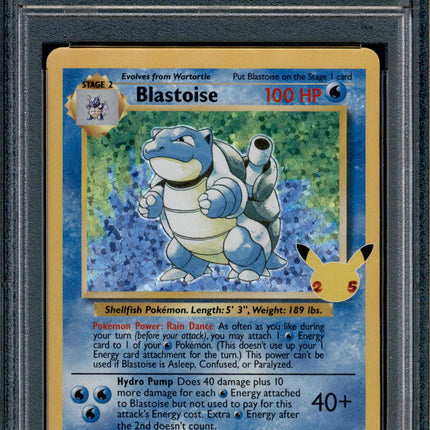Blastoise - 2/102 - PSA 9 - Holo - Celebrations - Pokemon - 61974