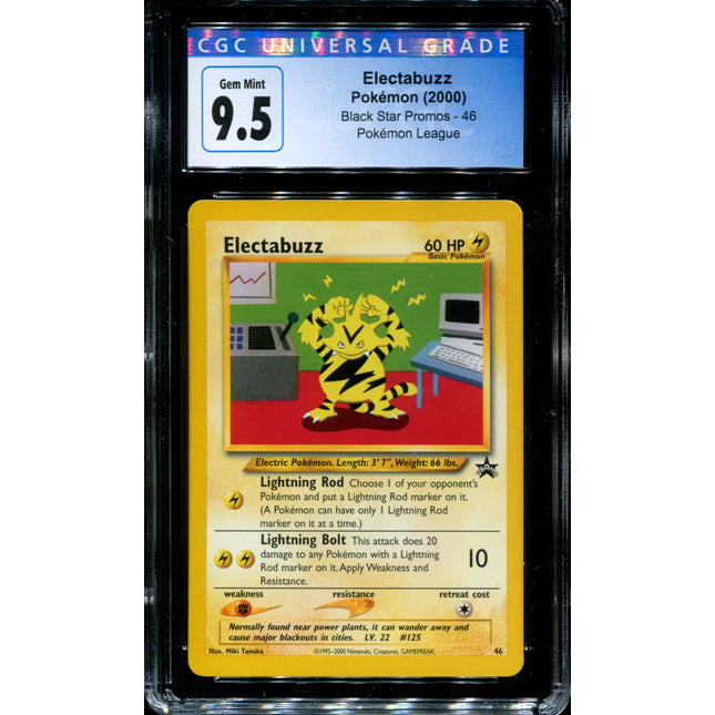 Electabuzz - 46 - CGC 9.5 - Black Star Promo - Pokemon - 54053