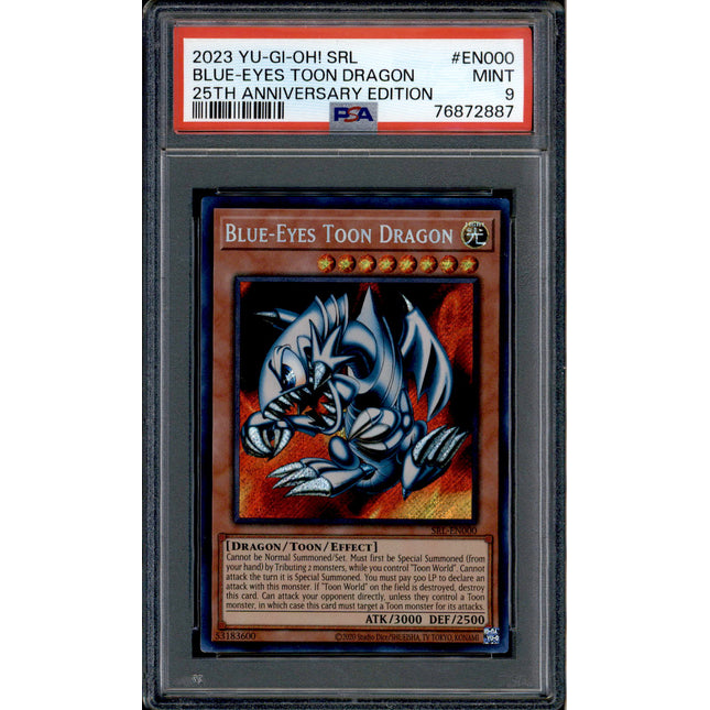 Blue-Eyes Toon Dragon - SRL-EN000 - PSA 9 - Secret - Spell Ruler - Pokemon - 72887
