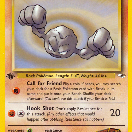 Brock's Geodude (66/132) [Gym Heroes 1st Edition]