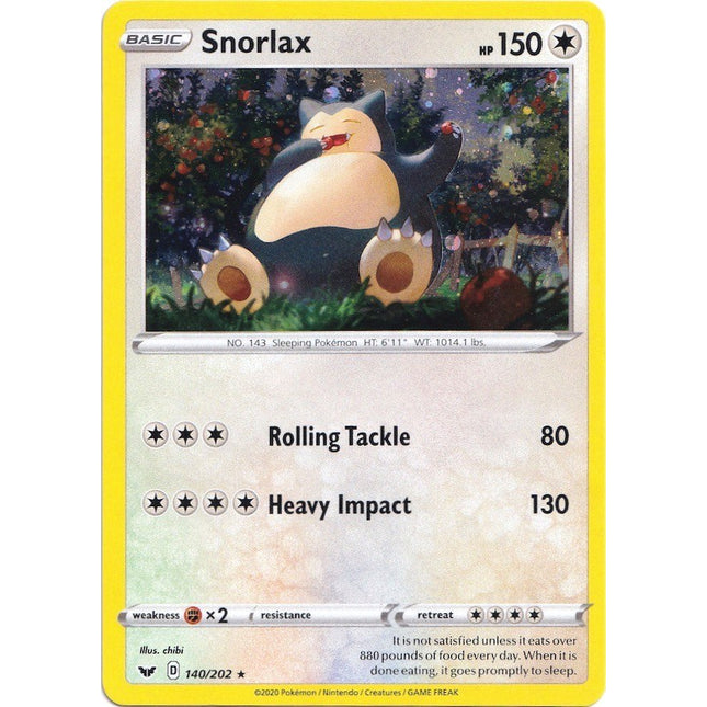 Snorlax (140/202) (Cosmos Holo) [Sword & Shield: Base Set]