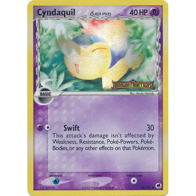 Cyndaquil (45/101) (Delta Species) (Stamped) [EX: Dragon Frontiers]