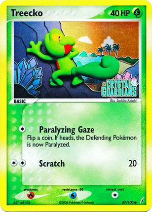 Treecko (67/100) (Stamped) [EX: Crystal Guardians]