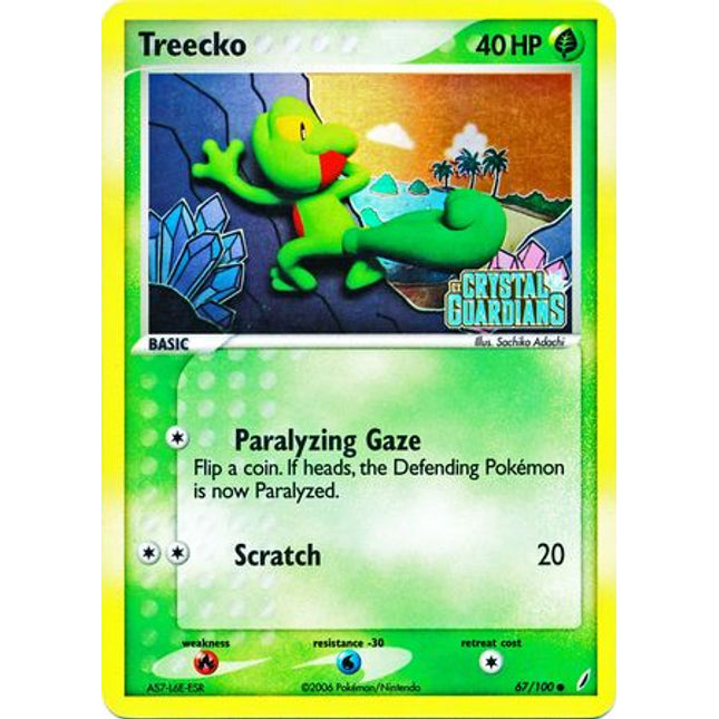 Treecko (67/100) (Stamped) [EX: Crystal Guardians]