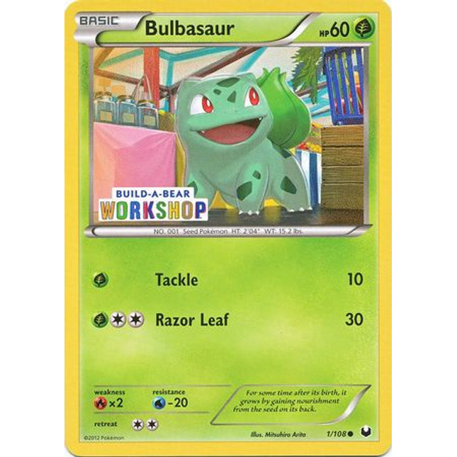 Bulbasaur (1/108) (Build A Bear Workshop Exclusive) [Black & White: Dark Explorers]