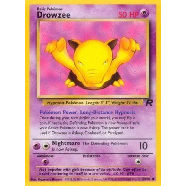 Drowzee (54/82) [Team Rocket]